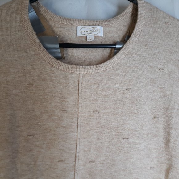 MudPie Womens knit pullover sweater Viscose sz L - Picture 4 of 7